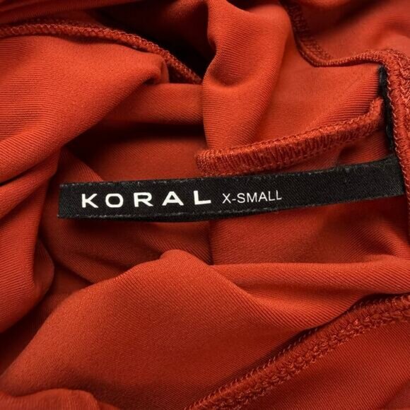 KORAL Illuminate High Rise Blackout Flare Legging Rouge Size XS - Picture 3 of 6